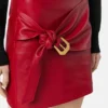 Mini-jupe en cuir