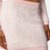 Mini-jupe en maille jacquard mohair Mini-jupe en maille jacquard mohair