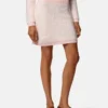 Mini-jupe en maille jacquard mohair Mini-jupe en maille jacquard mohair