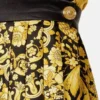 Mini-jupe plissée en twill de soie imprimé Mini-jupe plissée en twill de soie imprimé