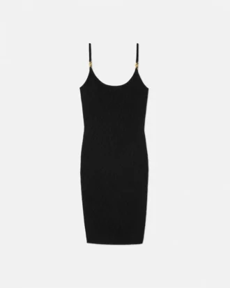 Mini-robe ajustée en viscose stretch jacquard