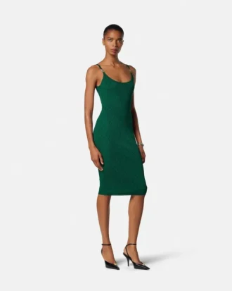 Mini-robe ajustée en viscose stretch jacquard