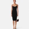 Mini-robe ajustée en viscose stretch jacquard