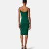Mini-robe ajustée en viscose stretch jacquard