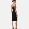 Mini-robe ajustée en viscose stretch jacquard
