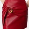 Mini-robe bustier en cuir