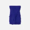 Mini-robe bustier en satin enver