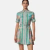 Mini-robe chemise en Barocco Silk Mini-robe chemise en Barocco Silk