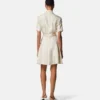 Mini-robe chemise en twill de soie imprimé Mini-robe chemise en twill de soie imprimé