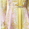 Mini-robe chemise en twill de soie imprimé Mini-robe chemise en twill de soie imprimé