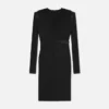 Mini-robe en crêpe à décolleté en V profond Mini-robe en crêpe à décolleté en V profond