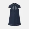 Mini-robe en denim avec logo institutionnel Mini-robe en denim avec logo institutionnel