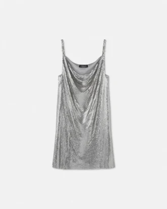 Mini-robe en maille métallique