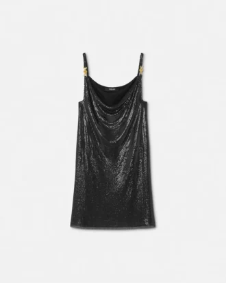 Mini-robe en maille métallique