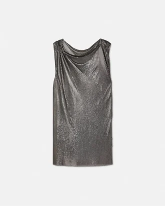Mini-robe en maille métallique avec épingle de sûreté