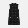 Mini-robe en tweed de coton