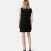 Mini-robe en tweed de coton