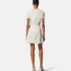 Mini-robe en tweed de coton