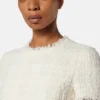 Mini-robe en tweed de coton