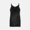 Mini-robe en viscose ornée