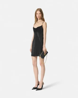 Mini-robe en viscose ornée