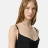 Mini-robe en viscose ornée
