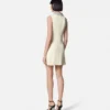 Mini-robe trapèze en satin cristallisé Mini-robe trapèze en satin cristallisé