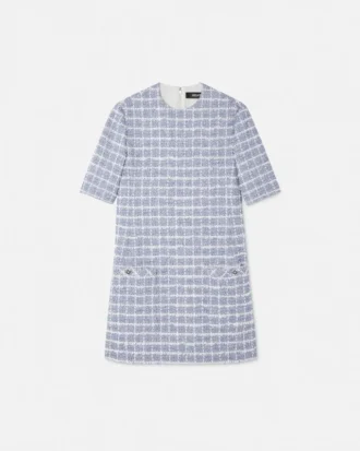 Mini-robe trapèze en tweed