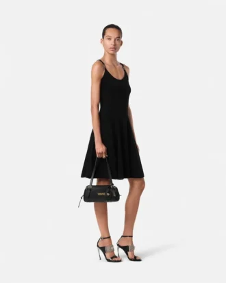 Mini-robe évasée en chenille