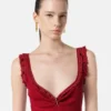 Mini-robe évasée en maille