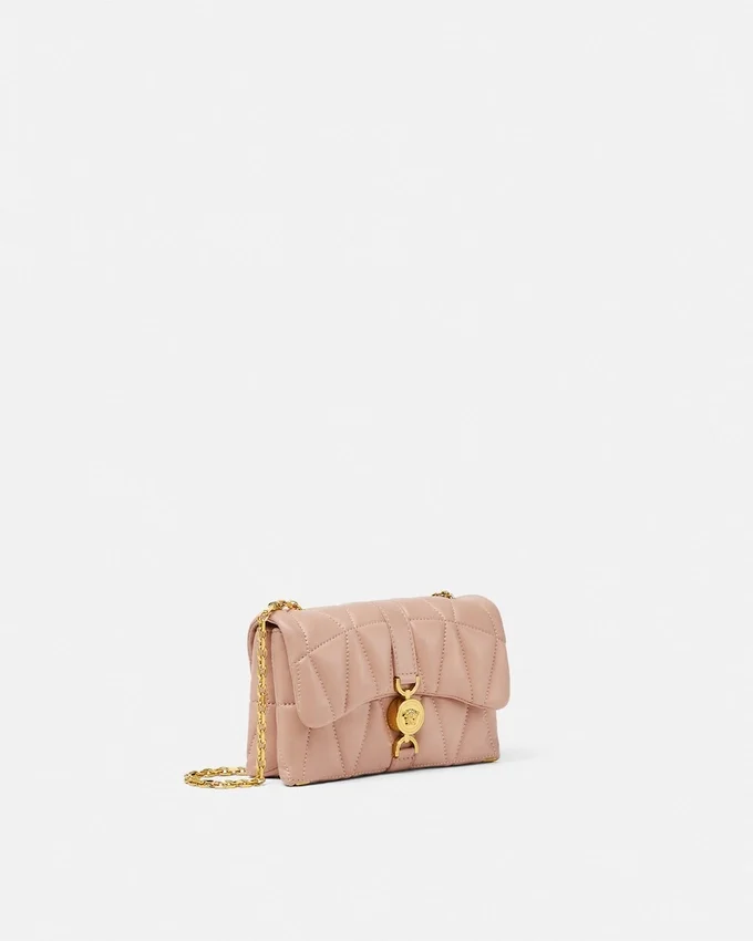Mini sac à bandoulière Kleio en cuir nappa matelassé Mini sac à bandoulière Kleio en cuir nappa matelassé