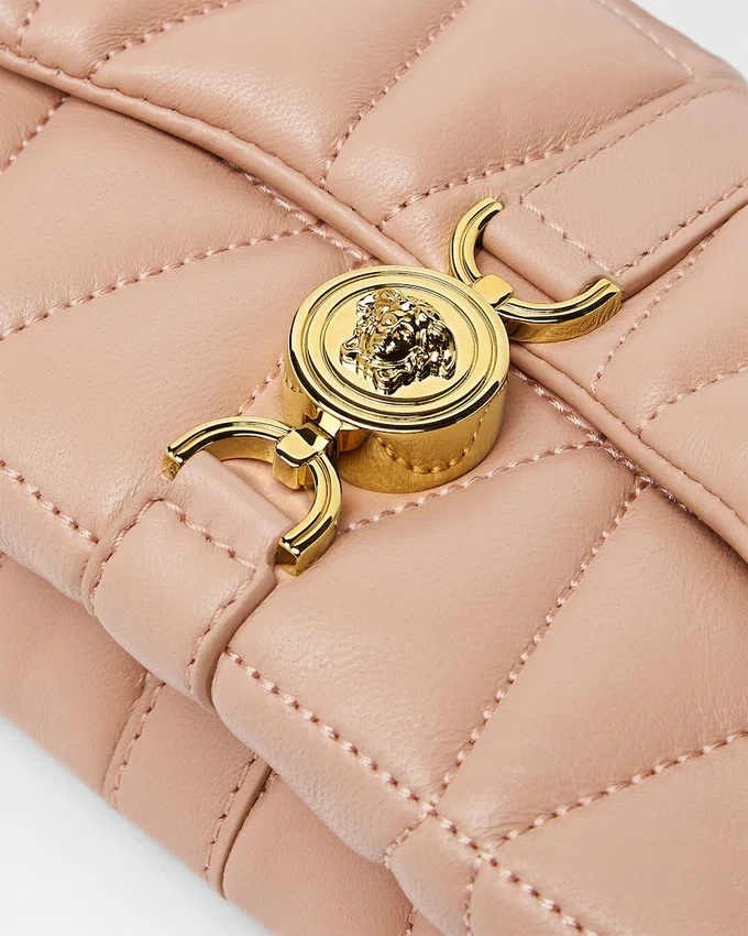 Mini sac à bandoulière Kleio en cuir nappa matelassé Mini sac à bandoulière Kleio en cuir nappa matelassé