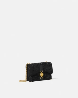 Mini sac en satin brodé Kleio