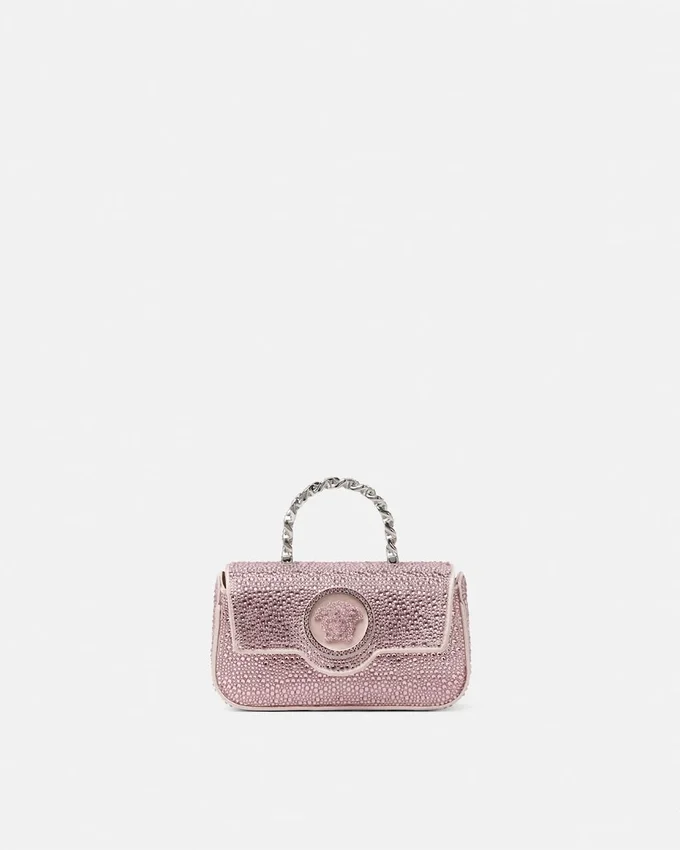 Mini sac en satin orné La Medusa Mini sac en satin orné La Medusa
