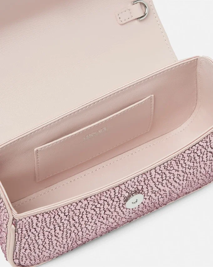 Mini sac en satin orné La Medusa Mini sac en satin orné La Medusa