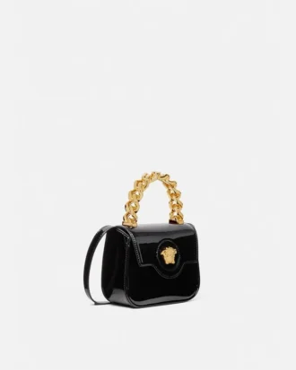 Mini sac La Medusa en cuir verni