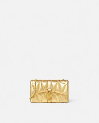 Mini sac matelassé métallisé Kleio