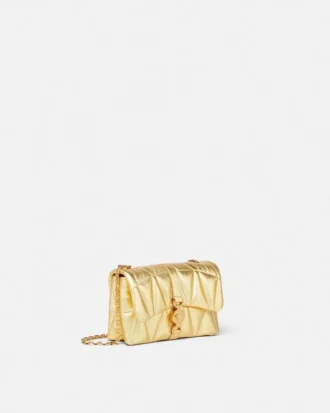 Mini sac matelassé métallisé Kleio
