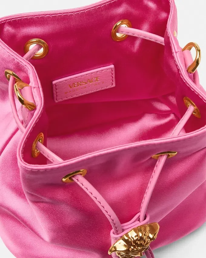 Mini sac seau en satin La Medusa Mini sac seau en satin La Medusa