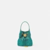 Mini sac seau en satin orné de La Medusa Mini sac seau en satin orné de La Medusa