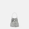 Mini sac seau en satin orné de La Medusa Mini sac seau en satin orné de La Medusa