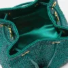 Mini sac seau en satin orné de La Medusa Mini sac seau en satin orné de La Medusa