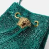 Mini sac seau en satin orné de La Medusa Mini sac seau en satin orné de La Medusa