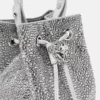 Mini sac seau en satin orné de La Medusa Mini sac seau en satin orné de La Medusa