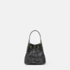 Mini sac seau en satin orné de La Medusa Mini sac seau en satin orné de La Medusa