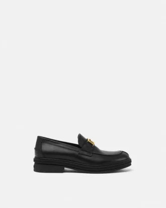 Mocassins en cuir Greca