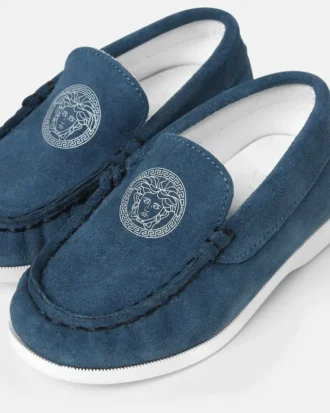 Mocassins Medusa en daim pour enfants Mocassins Medusa en daim pour enfants