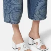Mules en cuir Medusa 95 70 mm Mules en cuir Medusa 95 70 mm