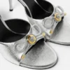 Mules métalliques Opera Bow 85 mm