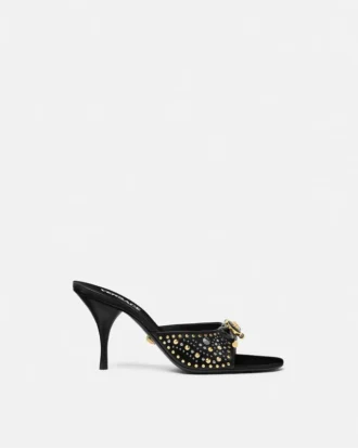 Mules à nœud Opera cloutées 85 mm